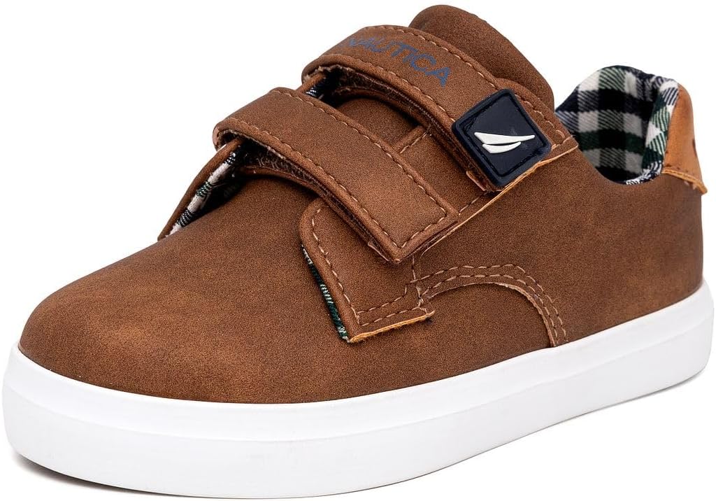 Nautica Kids' Double Strap Sneakers for Toddlers and Little Kids