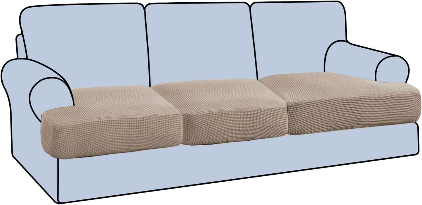 H.VERSAILTEX Stretch 3 Piece T Cushion Sofa Slipcovers Review
