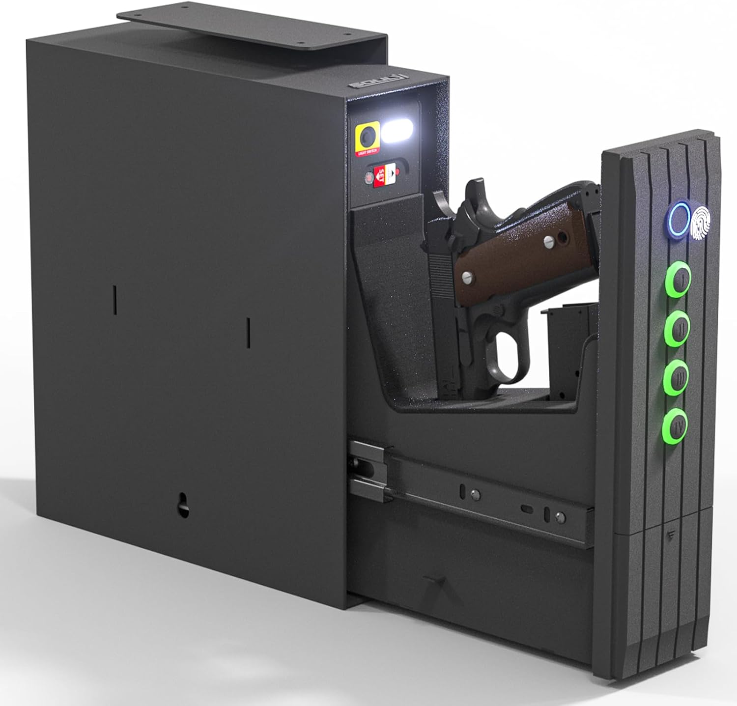 Biometric Gun Safe for Handgun with Quick Access Features