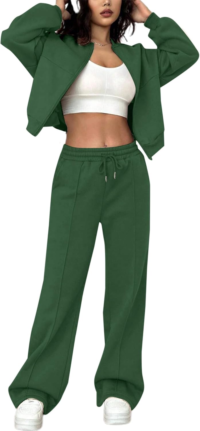 LovelyWholesale Women Sweatsuits 2 Piece Set for Casual Comfort