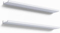 36 Inches Long Floating Shelves Wall Mounted - Slim White Picture