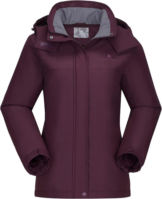 CAMEL CROWN Women's Ski Jacket for Winter Snow Activities