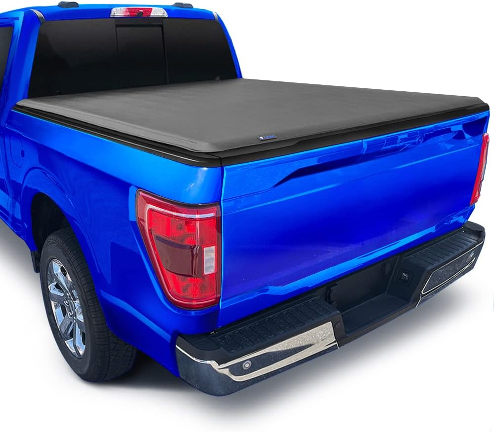 Tyger Auto T1 Soft Roll Up Truck Bed Tonneau Cover for Ford