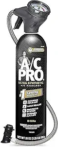 AC Pro Car Air Conditioner Recharge Kit with Hose and Gauge