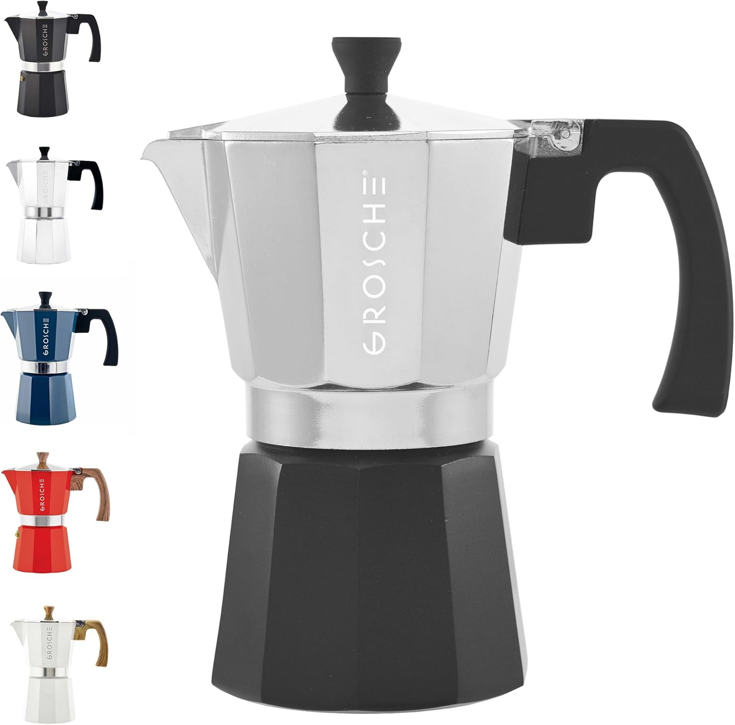 GROSCHE Milano Espresso Maker | Authentic Cuban & Italian Coffee | 6 Cup Capacity