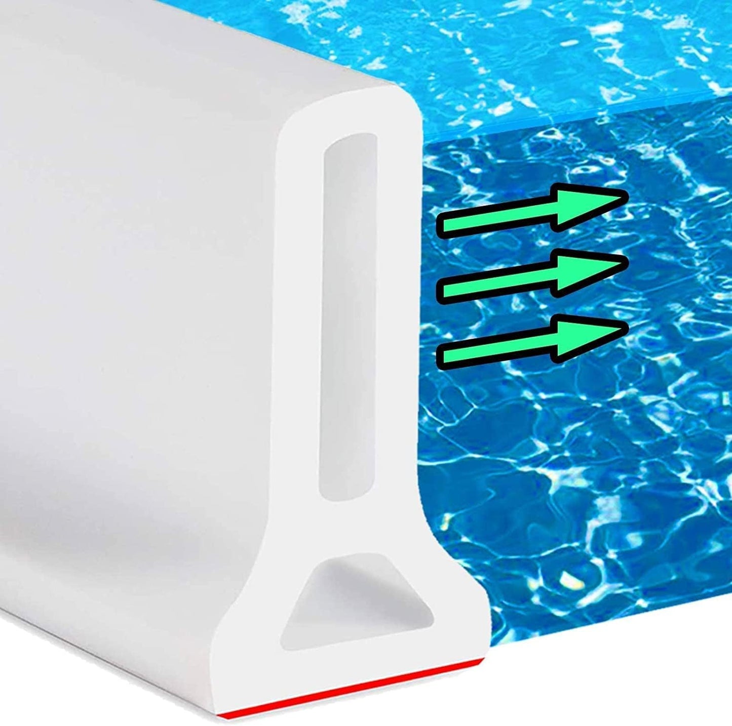 Hi-Na Collapsible Shower Threshold Water Dam for Wet Dry Separation