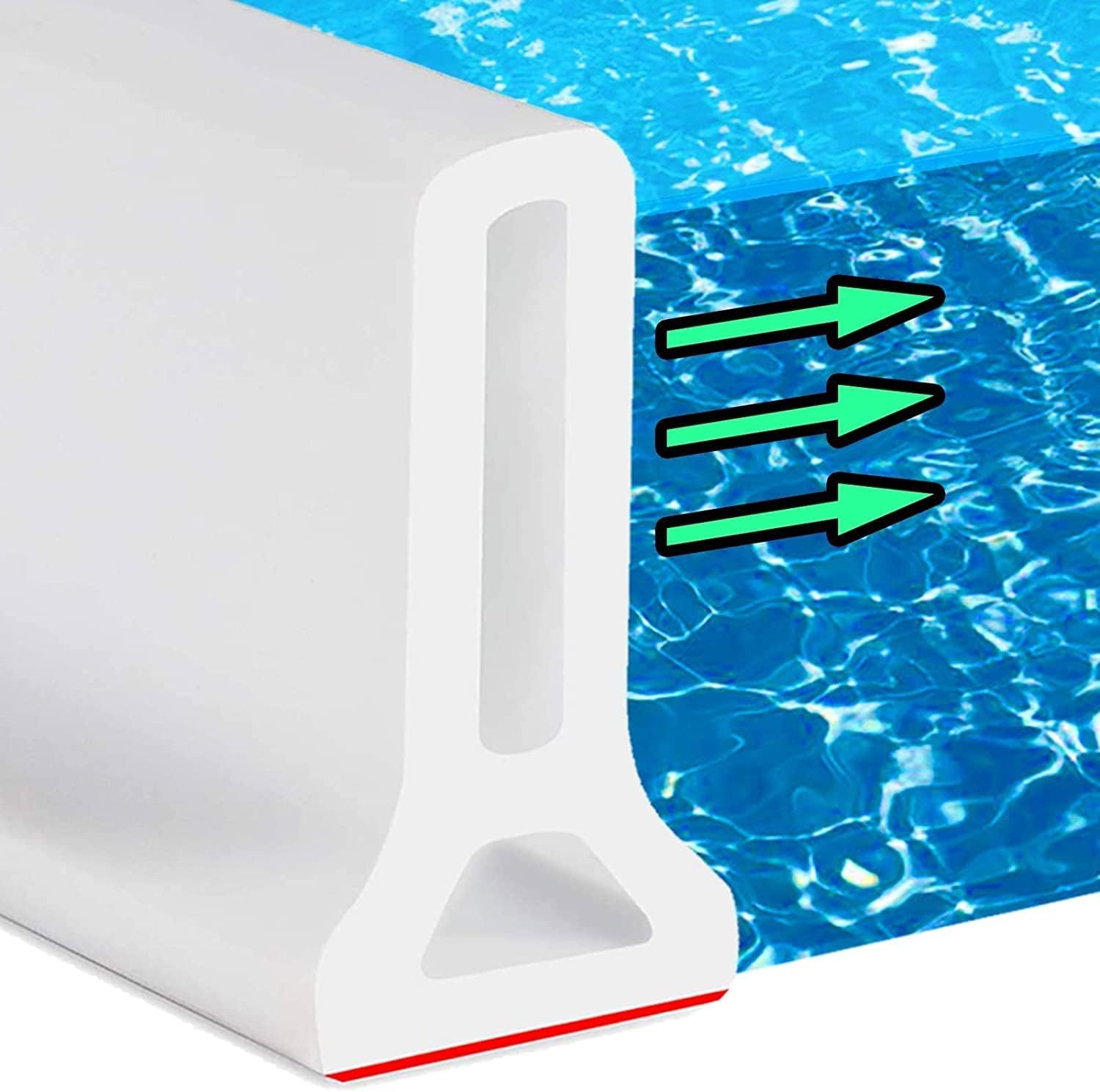 Hi-Na Collapsible Shower Threshold Water Dam for Wet Dry Separation