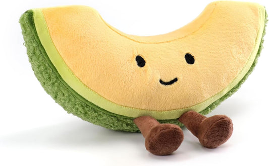 12-Inch RECUR Hami Melon Plush Toy - Soft & Fruitful!