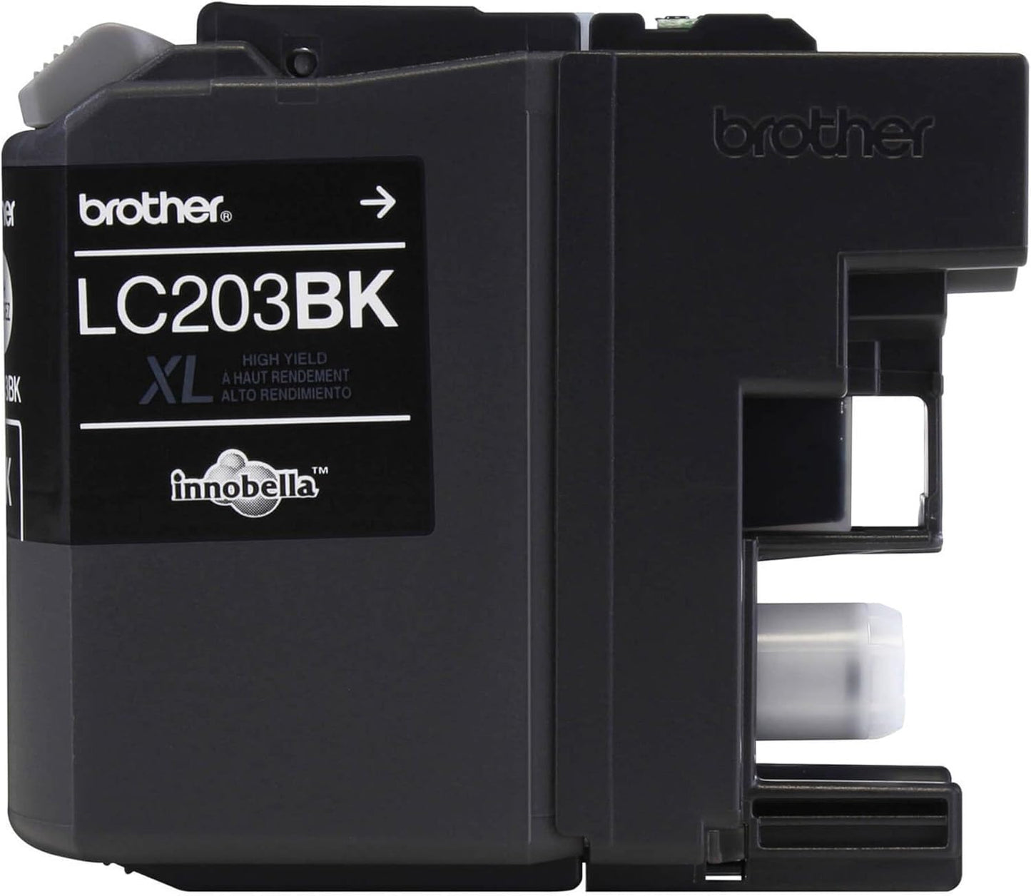Brother LC203BK High Yield Black Ink: Up to 550 Pages