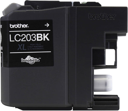 Brother LC203BK High Yield Black Ink: Up to 550 Pages