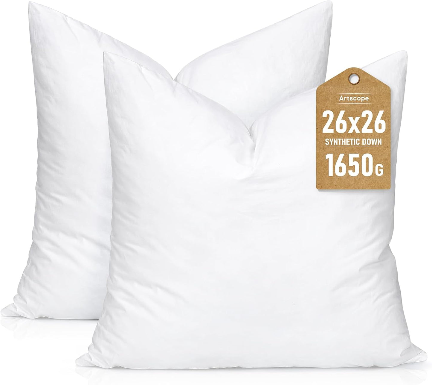 Artscope Synthetic Down Pillow Insert for Ultimate Comfort