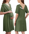 Labor and Delivery Gown for Hospital Maternity Nursing Dress - Easy