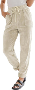 Corduroy Pants for Women High Waist Straight Leg - Comfy Fit