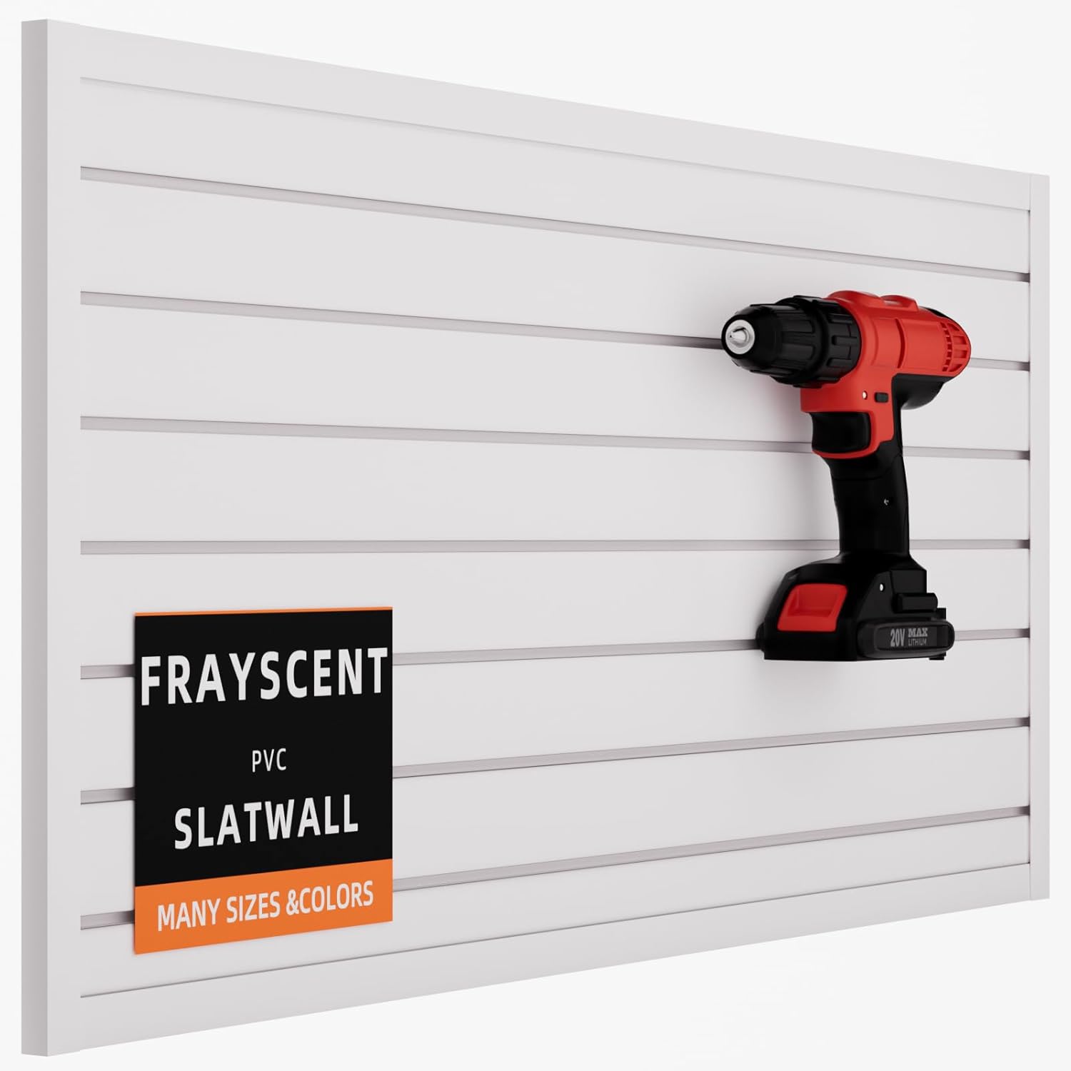 Durable Slatwall Panel 4x2 ft for Garage Storage Solutions