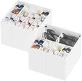 SpaceAid Shoe Organizer 2 Pack White - Fits 16-32 Pairs, Foldable