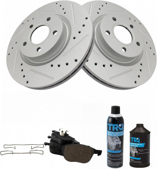 TRQ Front Ceramic Brake Pad & Performance Rotor Kit Review