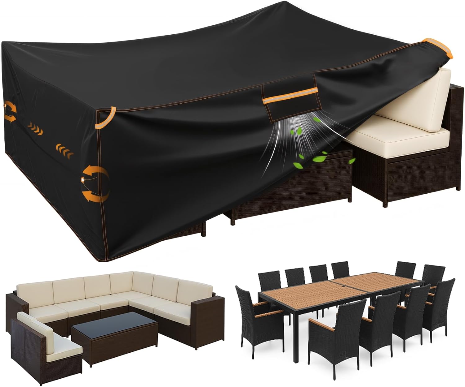 ESSORT Extra Large Weatherproof Outdoor Dining Set Cover Review