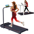 Walking Pad with Handle Bar Compact Portable Treadmill - Space-Saving