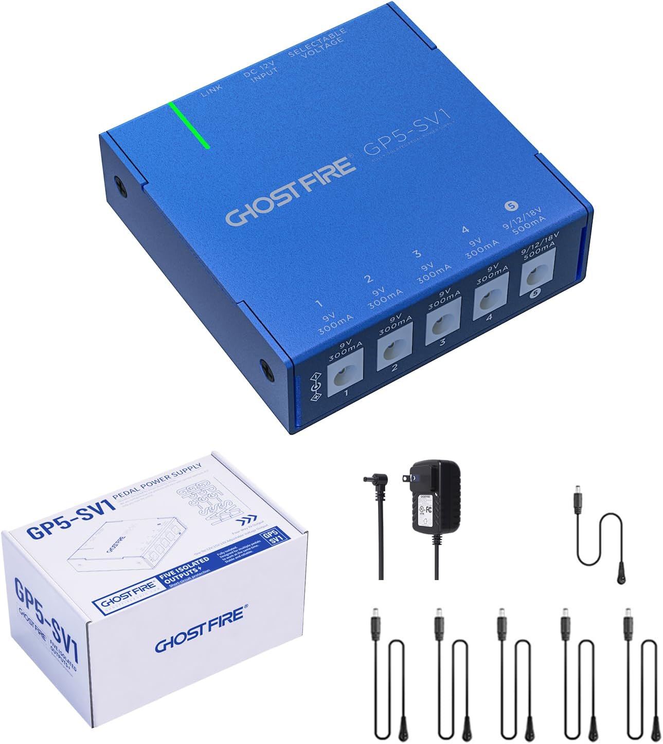 GHOST FIRE GP5-SV1 Compact Isolated Power Supply for Pedals