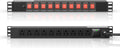 10 Outlet Rack Mount Power Strip with Individual Switches - Surge