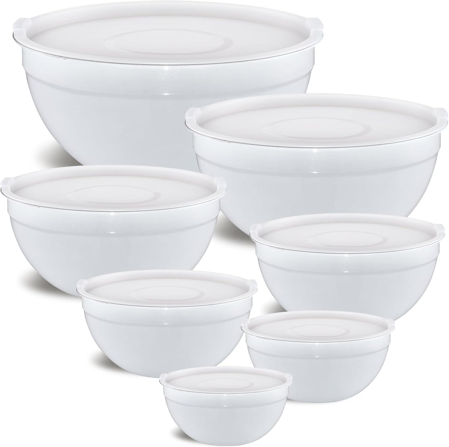 Stainless Steel Mixing Bowls Set with Airtight Lids for Cooking