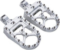 CNC Wide Foot Pegs 360 Rotating MX Chopper Bobber Style - Solid Grip