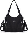 Washed PU Leather Tote Bag for Women - Spacious Shoulder Satchel