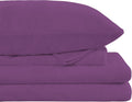 Viviland Plush Micro Fleece Queen Bed Sheet Set - Extra Warm Purple