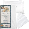 National Allergy 100% Cotton Zippered Pillow Protector - Queen 4 Pack