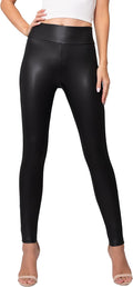 Plus Size Luxe Leggings Velvet or Vegan Leather - High-Rise Sculpt