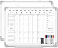 Magnetic Monthly Dry Erase Wall Calendar 24 x 18 - Clear Monthly