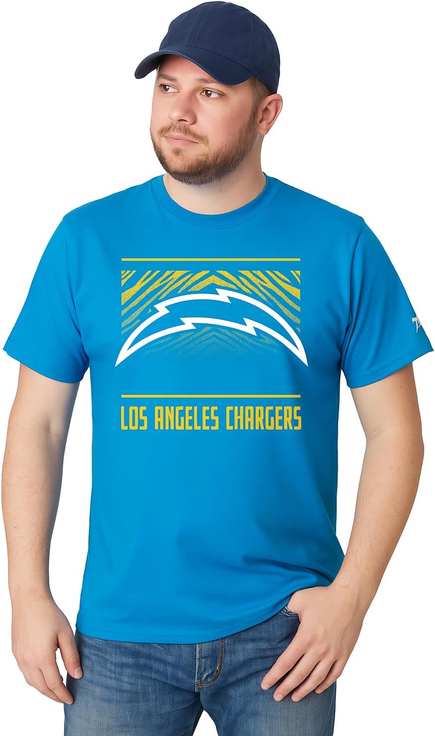 Zubaz NFL Men's Short Sleeve Team Graphic T-Shirt for Fans