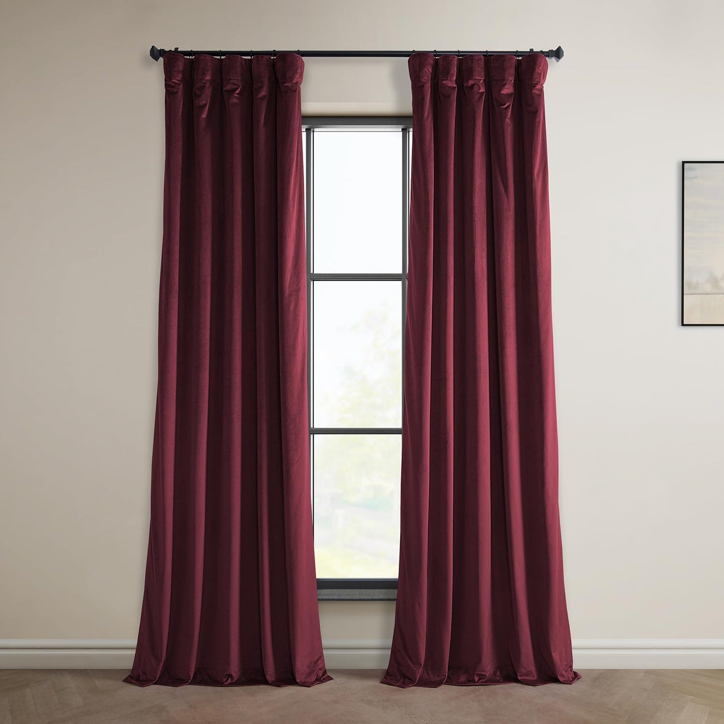 HPD Half Price Drapes Heritage Plush Velvet Curtains for Home