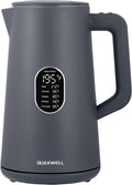 1.5L Electric Kettle Stainless Steel Double Wall - Fast Boil & Temp