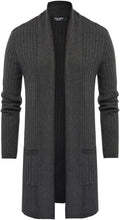 PJ PAUL JONES Men's Shawl Collar Long Cardigan - Stylish Layering