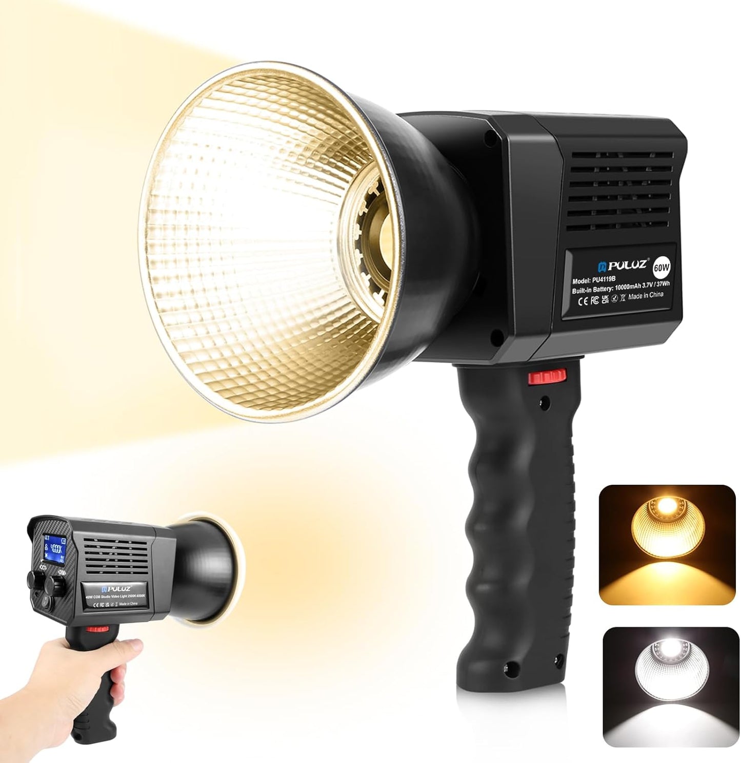 PULUZ Portable Video Light for Photography and Live Streaming