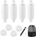 Boat Fender 4 Pack Inflatable Bumpers for Docking - Pontoon Ready