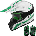 TCT-MOTORPARTS DOT Youth Kids Dirt Bike Full Face Helmet - Safe