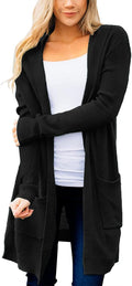 Long Cardigans for Women Hooded Open Front Sweaters - Cozy Layering