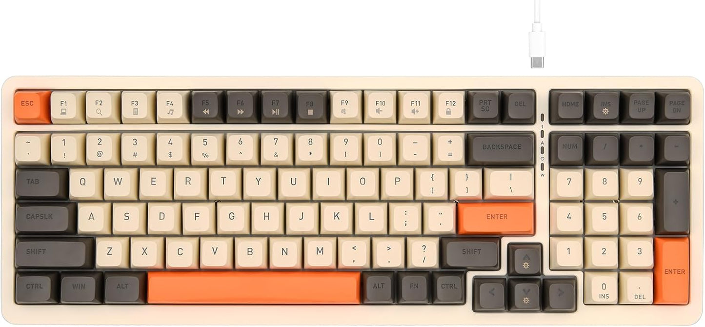 Rii RK909 Gaming Keyboard: 100 Blue Switch Keys for Ultimate Performance
