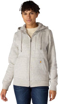 Women's Relaxed Fit Sherpa-Lined Full-Zip Hoodie - Warm Midweight