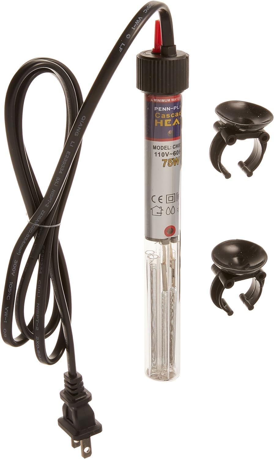 Penn-Plax Cascade Heat Aquarium Heater: Fully Submersible for 7.5 Tanks