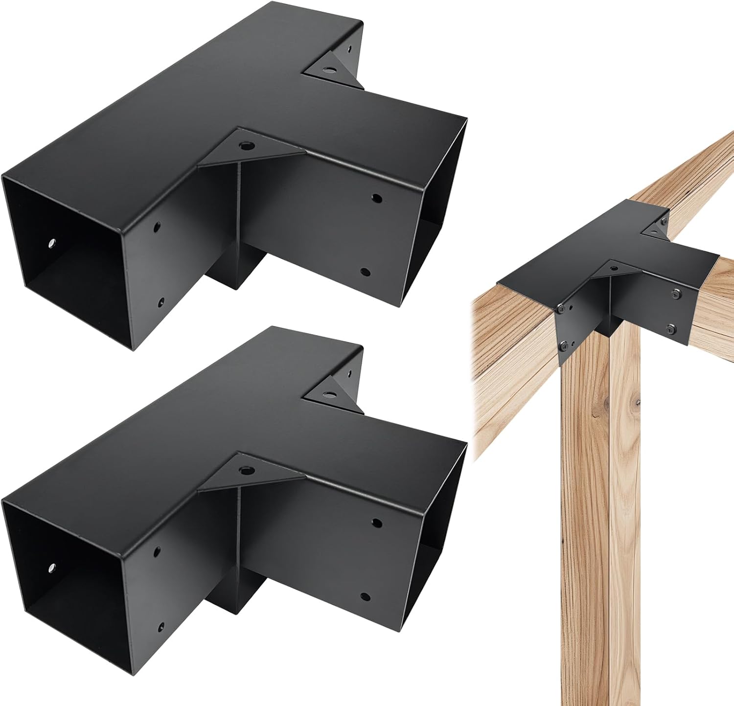 4-Way Pergola Brackets Kit for 4in x 4in Lumber - DIY Project