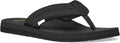 Sanuk Mens Beer Cozy 2 Flip Flops - Memory Foam Comfort