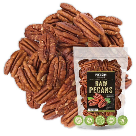 Premium Raw Pecan Halves 44oz - Fresh, Non-GMO Snack Option