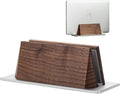 muso wood Vertical Laptop Stand Walnut Holder - Space-Saving Desktop