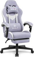 N-GEN GAMING Video Gaming Chair with Footrest and Lumbar Support
