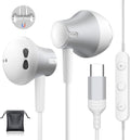 USB C Headphones for iPhone 16/15 Pro Max - Wired Earbuds with Mic