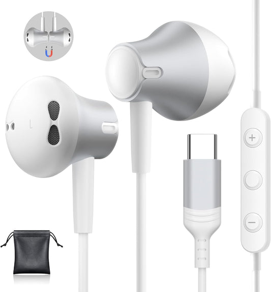 Enhanced Sound Quality USB C Headphones ~ Samsung, iPhone, Google
