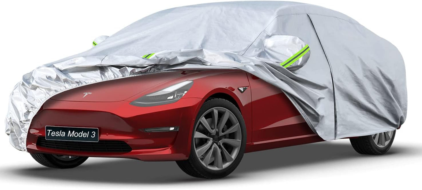 Custom Fit 6 Layers Car Cover for Tesla Model 3 2017-2025